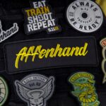 Affenhand logo hook-and-loop patch on a vest